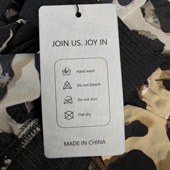 KoJooin Leopard Flowing Ribbed Soft Tunic Top New with Tags Size Large - Picture 12 of 12